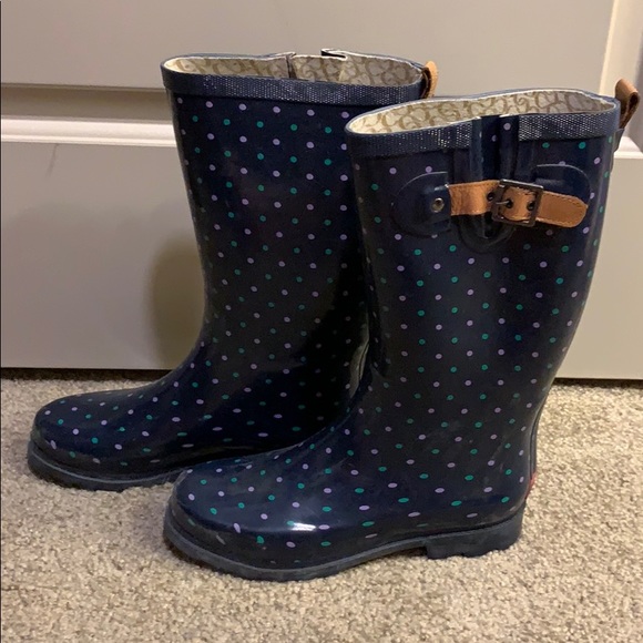 Chooka polka dot rain boots - Picture 2 of 3